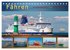 Fähren – von Warnemünde bis Hongkong (Tischkalender 2024 DIN A5 quer), CALVENDO Monatskalender von Roder,  Peter