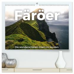 Färöer – Die wunderschönen Inseln im Norden. (hochwertiger Premium Wandkalender 2024 DIN A2 quer), Kunstdruck in Hochglanz von Scott,  M.