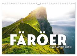 Färöer – Einzigartige Inseln (Wandkalender 2024 DIN A4 quer), CALVENDO Monatskalender von SF,  SF