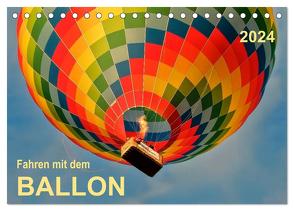 Fahren mit dem Ballon (Tischkalender 2024 DIN A5 quer), CALVENDO Monatskalender von Roder,  Peter