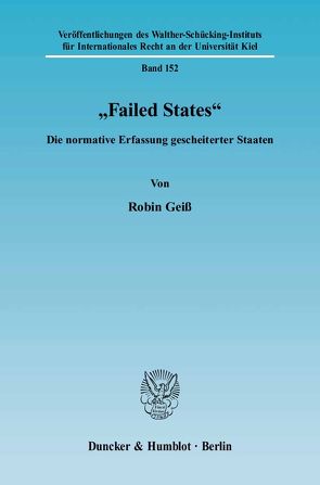 „Failed States“. von Geiß,  Robin