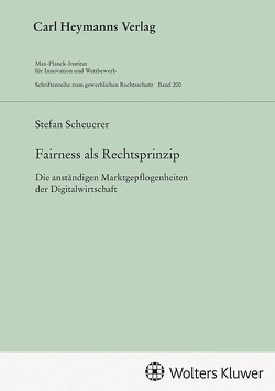 Fairness als Rechtsprinzip (GWR 200) von Scheuerer,  Stefan