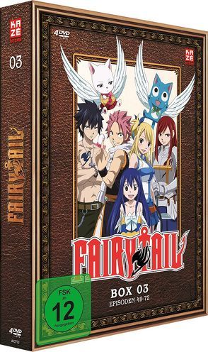 Fairy Tail – TV-Serie – DVD Box 3 (Episoden 49-72) (4 DVDs) von Ishihira,  Shinji