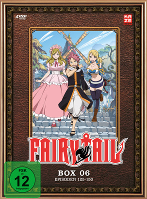 Fairy Tail – TV-Serie – DVD Box 6 (Episoden 125-150) (4 DVDs) von Ishihira,  Shinji