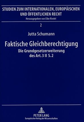 Faktische Gleichberechtigung von Schumann,  Jutta
