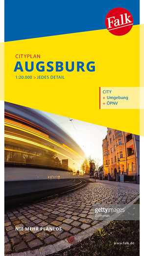 Falk Cityplan Augsburg 1:20.000