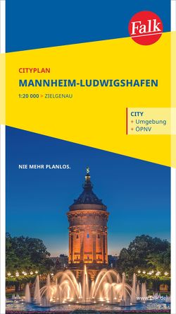 Falk Cityplan Mannheim-Ludwigshafen 1:20.000