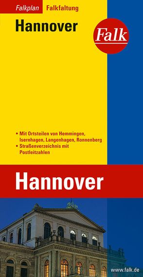 Falk Stadtplan Falkfaltung Hannover 1:20.000