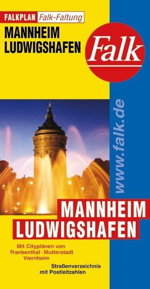 Falk Falkplan Falkfaltung Mannheim/Ludwigshafen 1:25 000