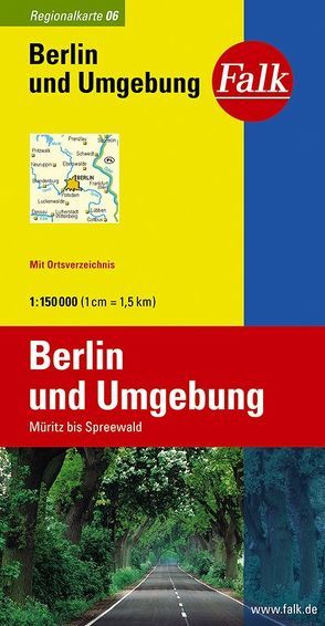 Falk Regionalkarte Deutschland Blatt 6 Berlin und Umgebung 1:150 000