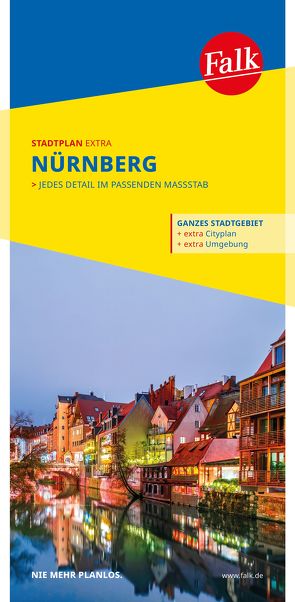 Falk Stadtplan Extra Nürnberg 1:20.000