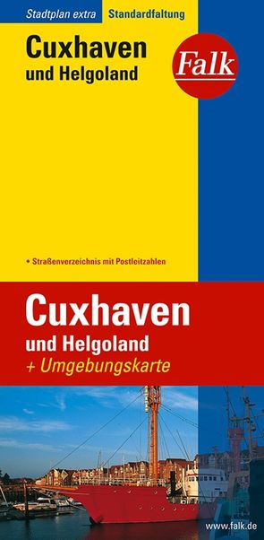 Falk Stadtplan Extra Standardfaltung Cuxhaven und Helgoland 1:17 500