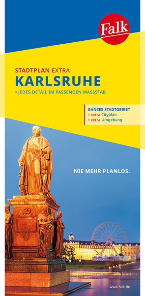 Falk Stadtplan Extra Karlsruhe 1:20.000