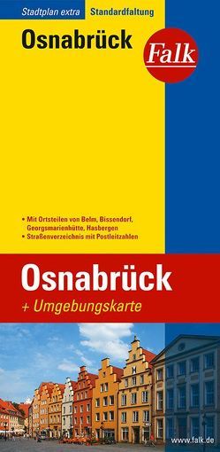 Falk Stadtplan Extra Standardfaltung Osnabrück mit Ortsteilen von Belm, Bissendo