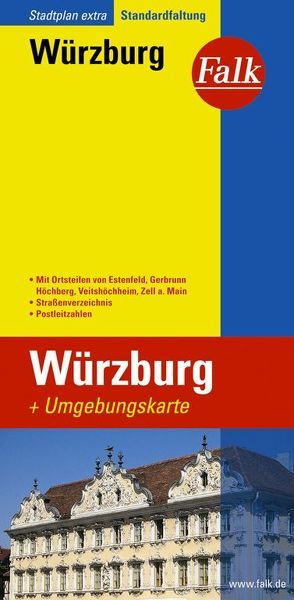 Falk Stadtplan Extra Würzburg 1:15 000