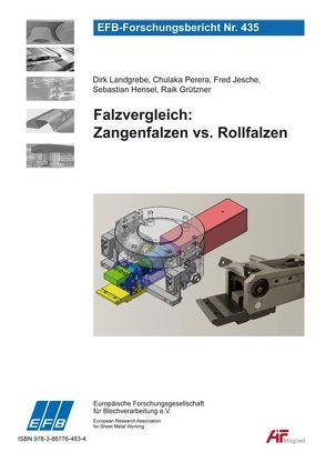 Falzvergleich: Zangenfalzen vs. Rollfalzen von Grützner,  Raik, Hensel,  Sebastian, Jesche,  Fred, Landgrebe,  Dirk, Perera,  Chulaka