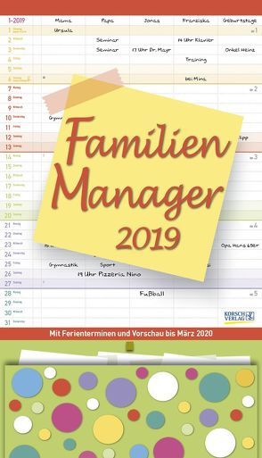Familien Manager 27 x 47 237919 2019 von Korsch Verlag