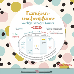 Familien Wochenkalender Dots 2020