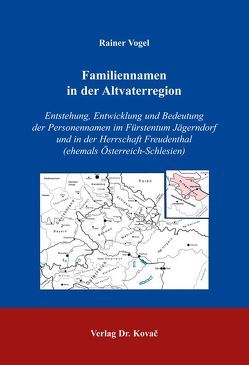 Familiennamen in der Altvaterregion von Vogel,  Rainer