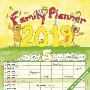 Familienplaner 2019 – Broschürenkalender von ALPHA EDITION, Leskin,  Silke