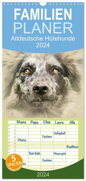 Familienplaner 2024 – Altdeutsche Hütehunde 2024 mit 5 Spalten (Wandkalender, 21 x 45 cm) CALVENDO von Redecker,  Andrea