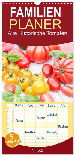 Familienplaner 2024 – Alte Historische Tomaten mit 5 Spalten (Wandkalender, 21 x 45 cm) CALVENDO von EflStudioArt,  EflStudioArt