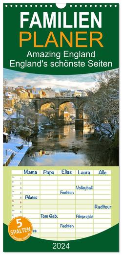 Familienplaner 2024 – Amazing England – England’s schönste Seiten mit 5 Spalten (Wandkalender, 21 x 45 cm) CALVENDO von TJPhotography,  TJPhotography