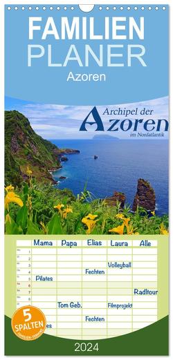 Familienplaner 2024 – Archipel der Azoren im Nordatlantik mit 5 Spalten (Wandkalender, 21 x 45 cm) CALVENDO von Thiem-Eberitsch,  Jana