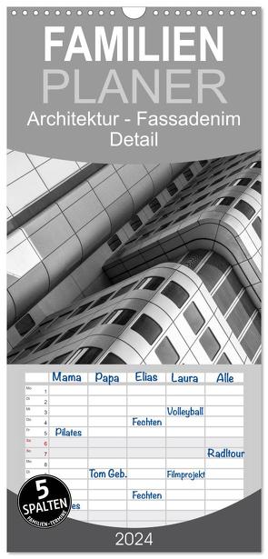 Familienplaner 2024 – Architektur – Fassaden im Detail 2024 mit 5 Spalten (Wandkalender, 21 x 45 cm) CALVENDO von Tessarolo,  Franco