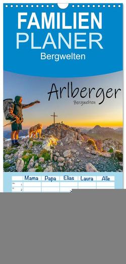 Familienplaner 2024 – Arlberger Bergwelten mit 5 Spalten (Wandkalender, 21 x 45 cm) CALVENDO von Männel,  Ulrich