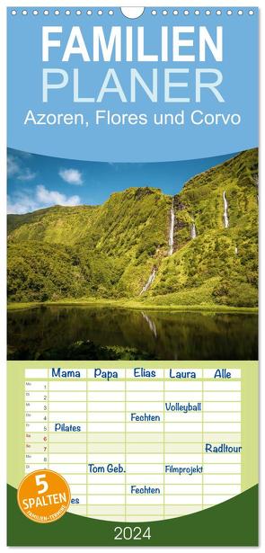 Familienplaner 2024 – Azoren Landschaften – Flores und Corvo mit 5 Spalten (Wandkalender, 21 x 45 cm) CALVENDO von Harbich,  Ayla