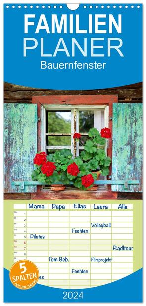 Familienplaner 2024 – Bauernfenster mit 5 Spalten (Wandkalender, 21 x 45 cm) CALVENDO von Ehrentraut,  Dirk