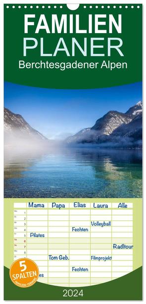 Familienplaner 2024 – Berchtesgadener Alpen – Land von Watzmann und Königssee mit 5 Spalten (Wandkalender, 21 x 45 cm) CALVENDO von Mueringer,  Christian
