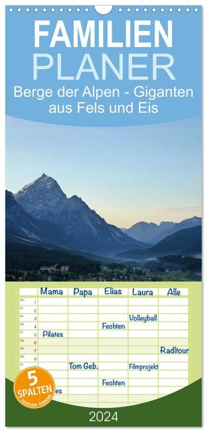 Familienplaner 2024 – Berge der Alpen – Giganten aus Fels und Eis mit 5 Spalten (Wandkalender, 21 x 45 cm) CALVENDO von Peceny,  Markus