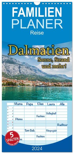Familienplaner 2024 – Dalmatien – Sonne, Strand und mehr mit 5 Spalten (Wandkalender, 21 x 45 cm) CALVENDO von Sobottka,  Joerg