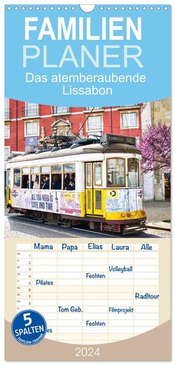 Familienplaner 2024 – Das atemberaubende Lissabon mit 5 Spalten (Wandkalender, 21 x 45 cm) CALVENDO von Rogalski,  Solveig