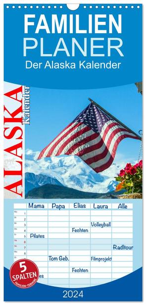 Familienplaner 2024 – Der Alaska Kalender mit 5 Spalten (Wandkalender, 21 x 45 cm) CALVENDO von Steinwald,  Max