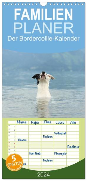 Familienplaner 2024 – Der Bordercollie-Kalender mit 5 Spalten (Wandkalender, 21 x 45 cm) CALVENDO von Köntopp,  Kathrin