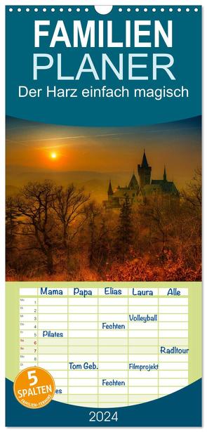 Familienplaner 2024 – Der Harz einfach magisch mit 5 Spalten (Wandkalender, 21 x 45 cm) CALVENDO von Wenske,  Steffen