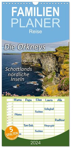 Familienplaner 2024 – Die Orkneys – Schottlands nördliche Inseln mit 5 Spalten (Wandkalender, 21 x 45 cm) CALVENDO von Uppena (GdT),  Leon