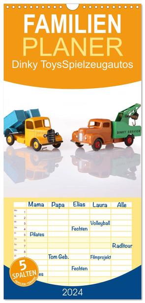 Familienplaner 2024 – Dinky Toys Spielzeugautos mit 5 Spalten (Wandkalender, 21 x 45 cm) CALVENDO von Indermuehle,  Tobias