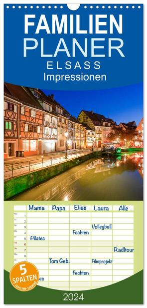 Familienplaner 2024 – E L S A S S Impressionen mit 5 Spalten (Wandkalender, 21 x 45 cm) CALVENDO von Dieterich,  Werner