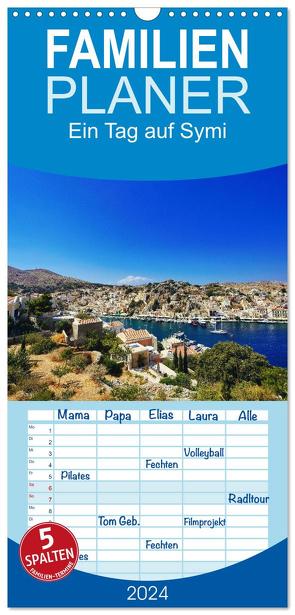 Familienplaner 2024 – Ein Tag auf Symi mit 5 Spalten (Wandkalender, 21 x 45 cm) CALVENDO von Fornal,  Martina