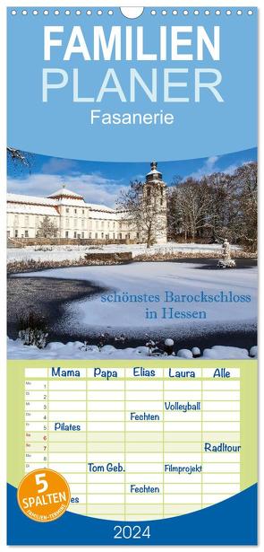 Familienplaner 2024 – Fasanerie – schönstes Barockschloss Hessens mit 5 Spalten (Wandkalender, 21 x 45 cm) CALVENDO von Pfleger,  Hans