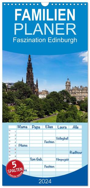 Familienplaner 2024 – Faszination Edinburgh mit 5 Spalten (Wandkalender, 21 x 45 cm) CALVENDO von Much Photography Berlin,  Holger