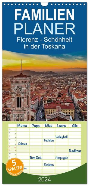 Familienplaner 2024 – Florenz – Schönheit in der Toskana mit 5 Spalten (Wandkalender, 21 x 45 cm) CALVENDO von Roder,  Peter