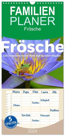 Familienplaner 2024 – Frösche – Die wunderschöne Welt der bunten Hüpfer. mit 5 Spalten (Wandkalender, 21 x 45 cm) CALVENDO von Scott,  M.