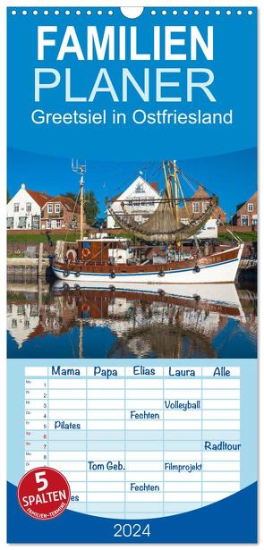 Familienplaner 2024 – Greetsiel in Ostfriesland mit 5 Spalten (Wandkalender, 21 x 45 cm) CALVENDO von Scherf,  Dietmar