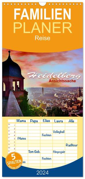 Familienplaner 2024 – Heidelberg – Ansichtssache mit 5 Spalten (Wandkalender, 21 x 45 cm) CALVENDO von Bartruff,  Thomas