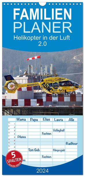 Familienplaner 2024 – Helikopter in der Luft 2.0 mit 5 Spalten (Wandkalender, 21 x 45 cm) CALVENDO von Hansen,  Matthias